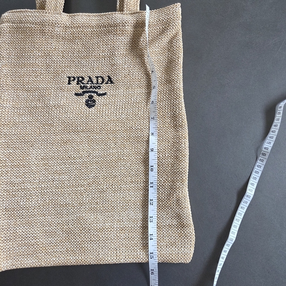 GWP Prada Straw Woven Tote Bag - Picture 8 of 8